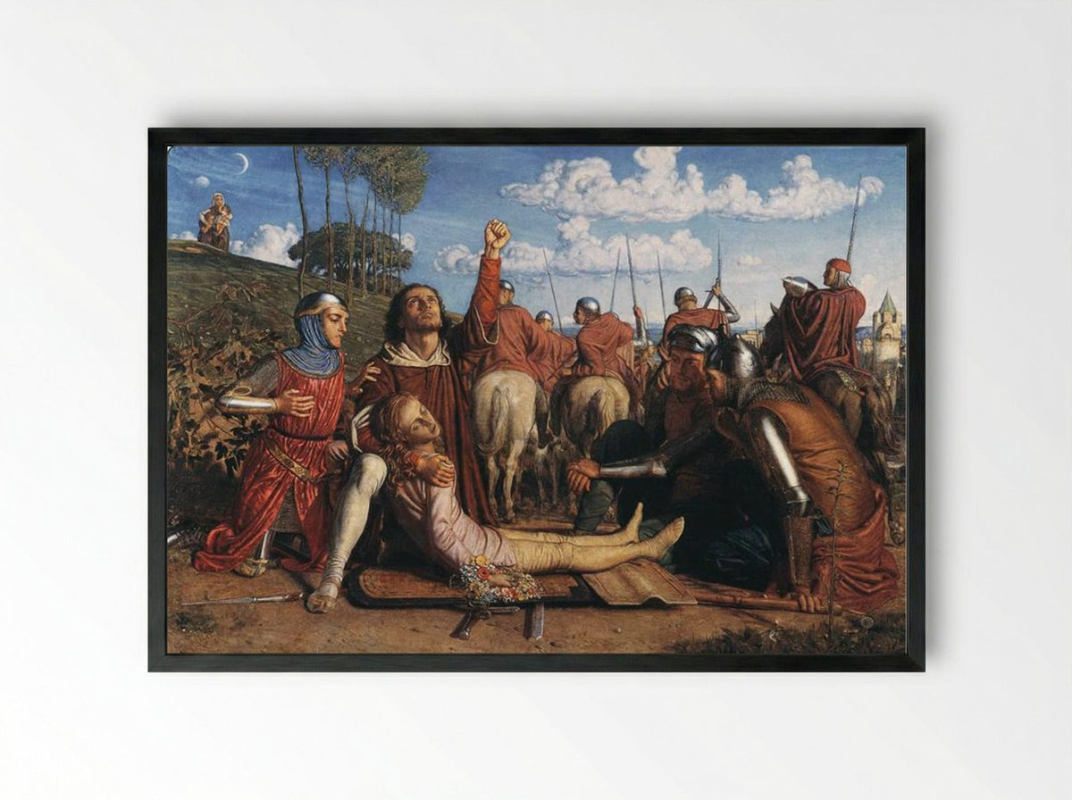 Rienzi Vowing to Obtain Justice - William Holman Hunt - Framed Print Black