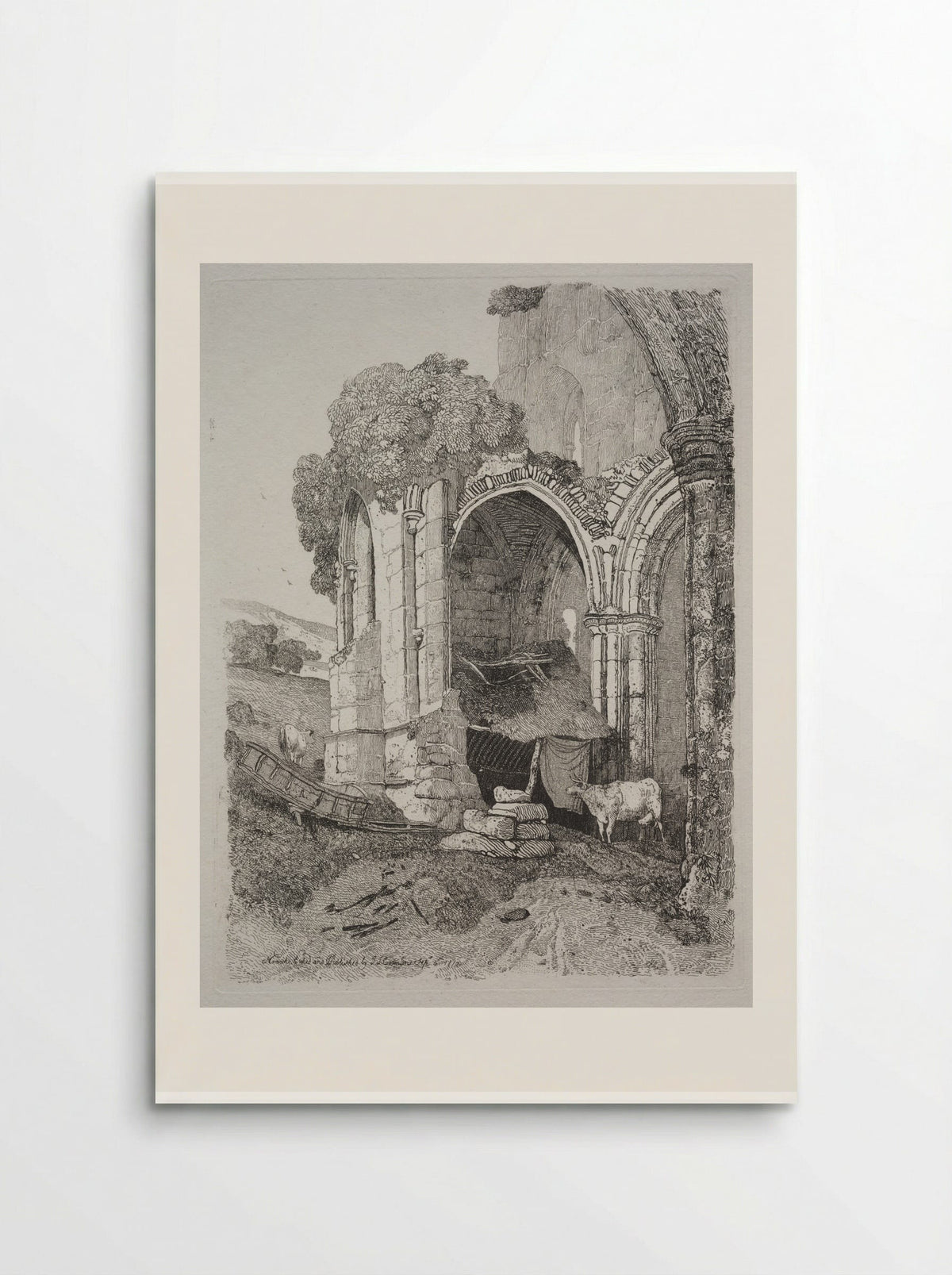 Rievaulx Abbey, Yorkshire - John Sell Cotman - Poster