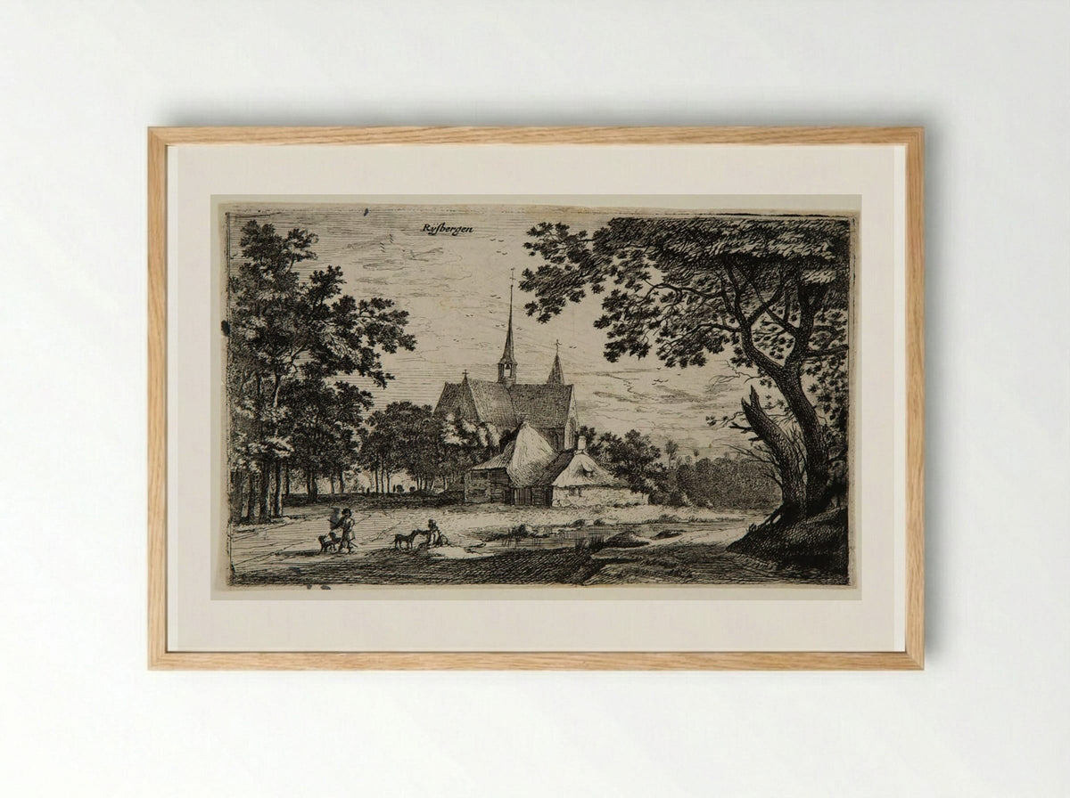 Rijsbergen - Roelant Roghman - Framed Print Wood