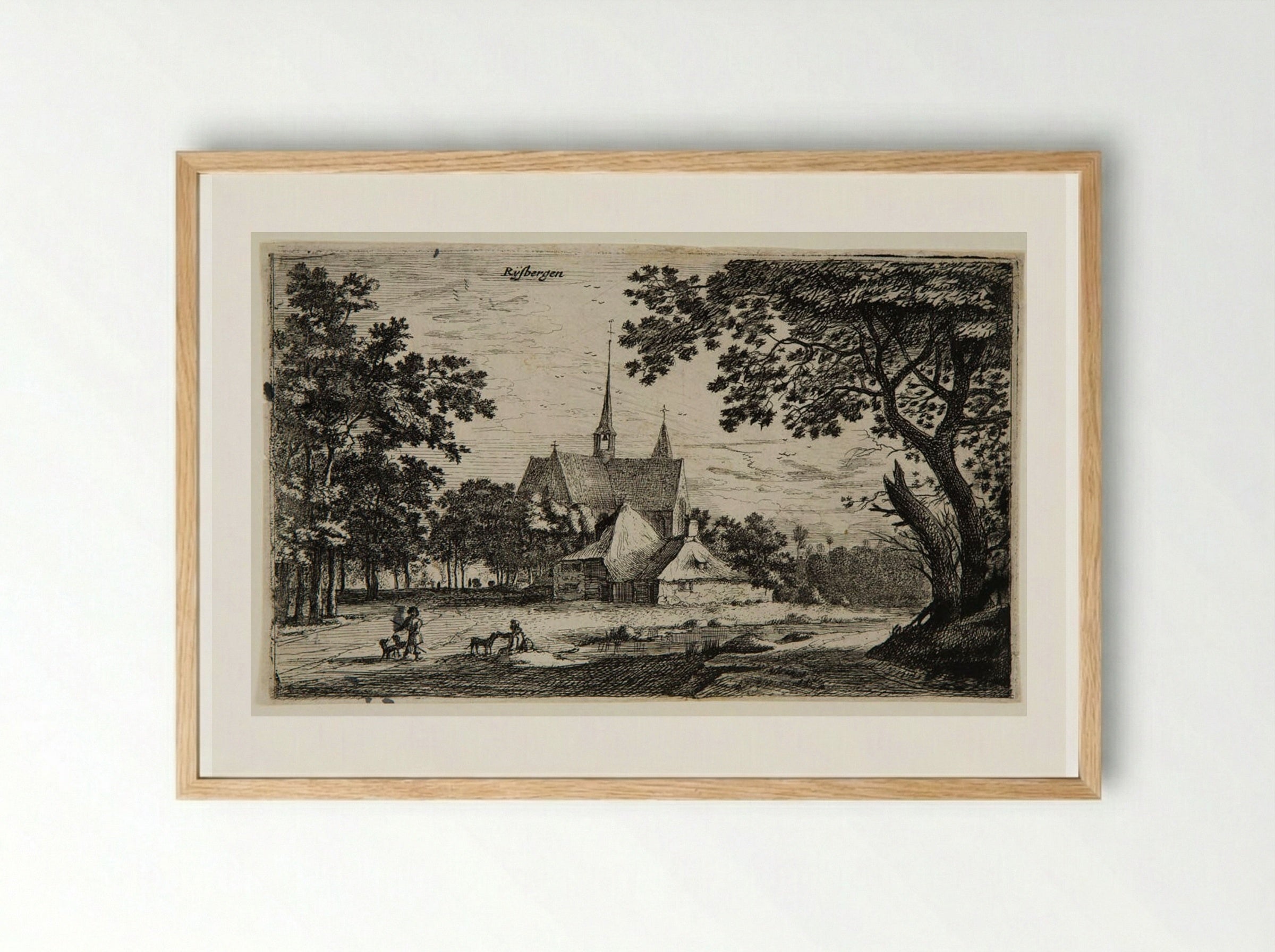 Rijsbergen - Roelant Roghman - Framed Print Wood