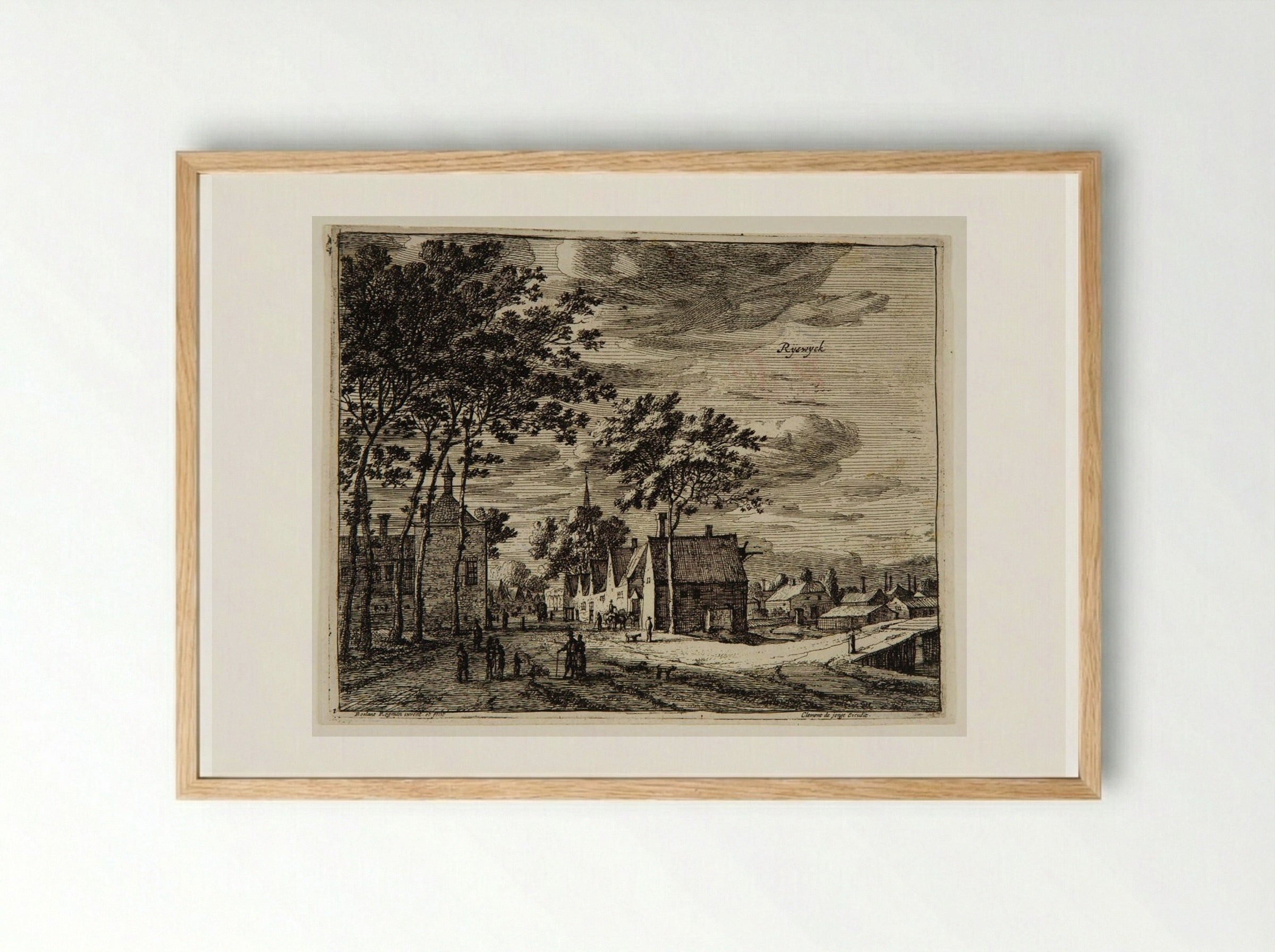 Rijswijk - Roelant Roghman - Framed Print Wood