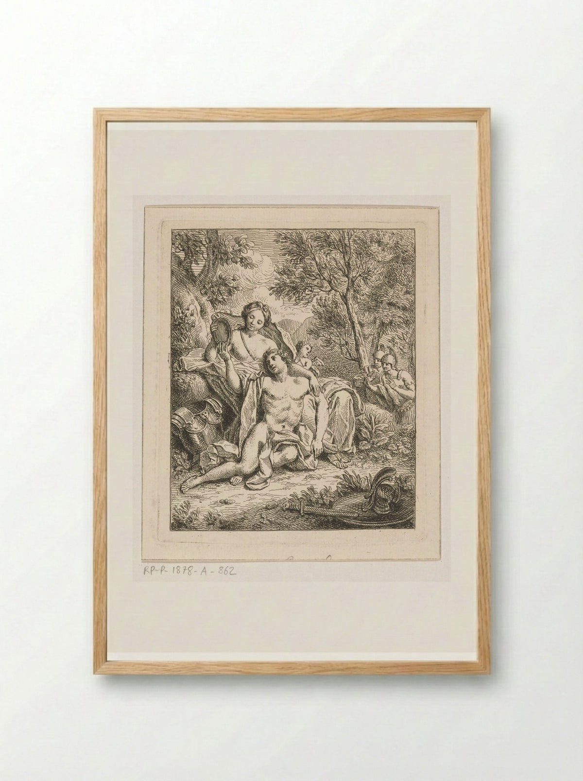Rinaldo and Armida - Louis Fabritius Dubourg - Framed Print Wood