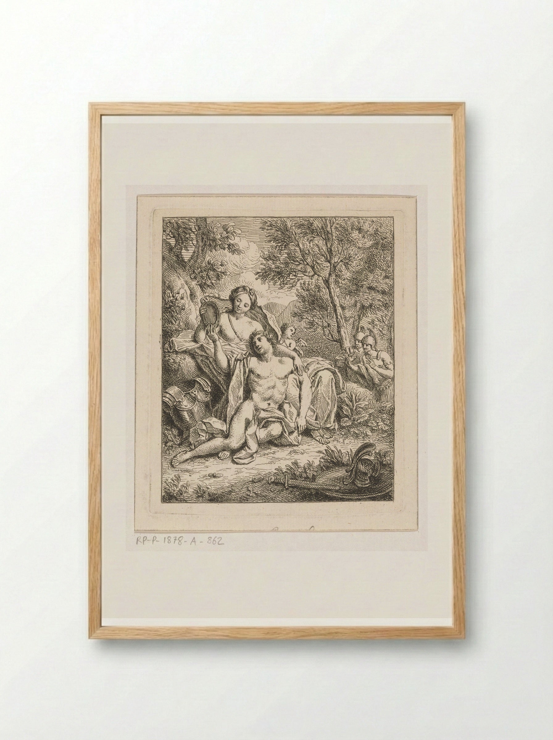 Rinaldo and Armida - Louis Fabritius Dubourg - Framed Print Wood