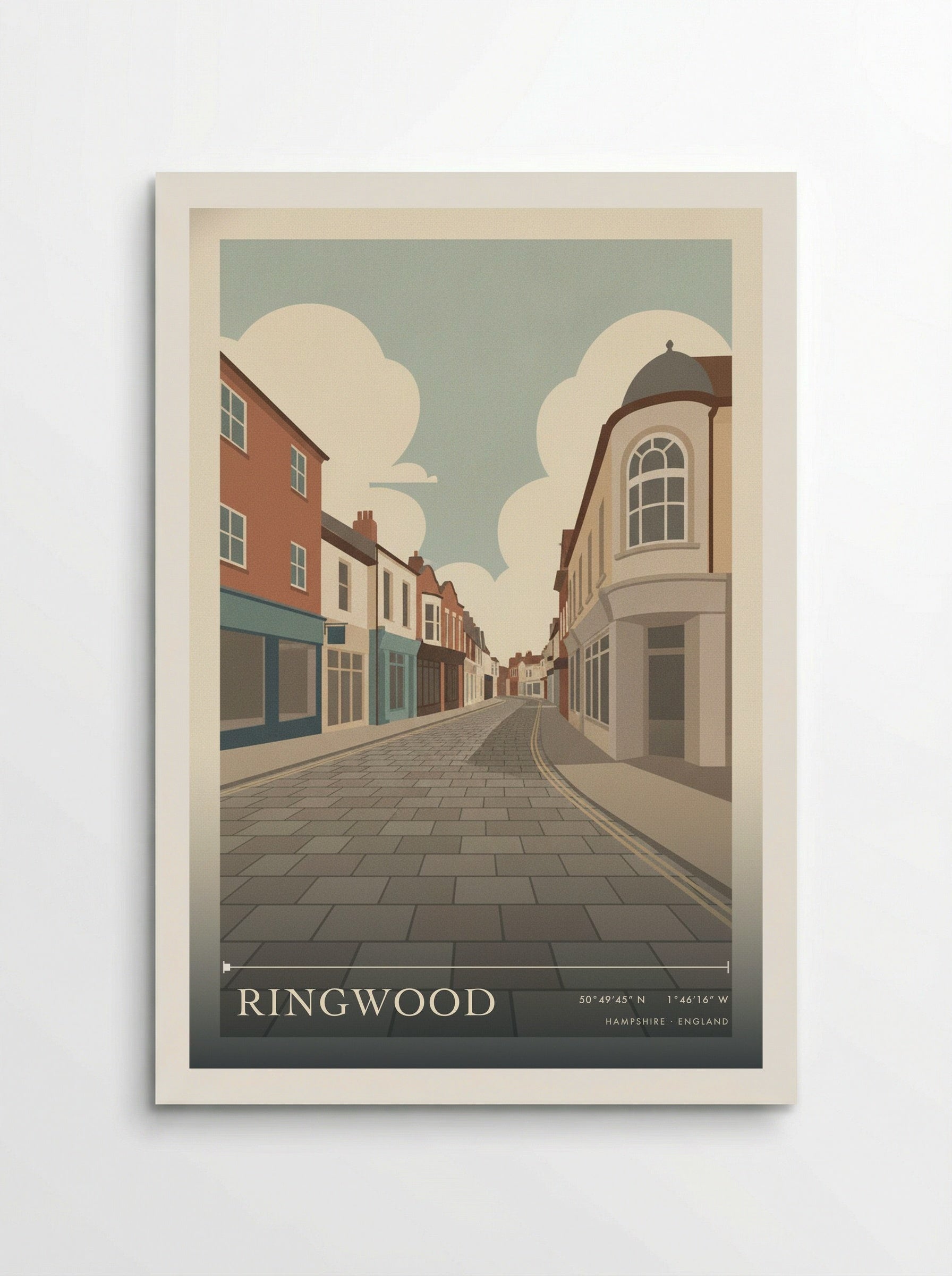 Ringwood Hampshire England Travel Poster - Poster