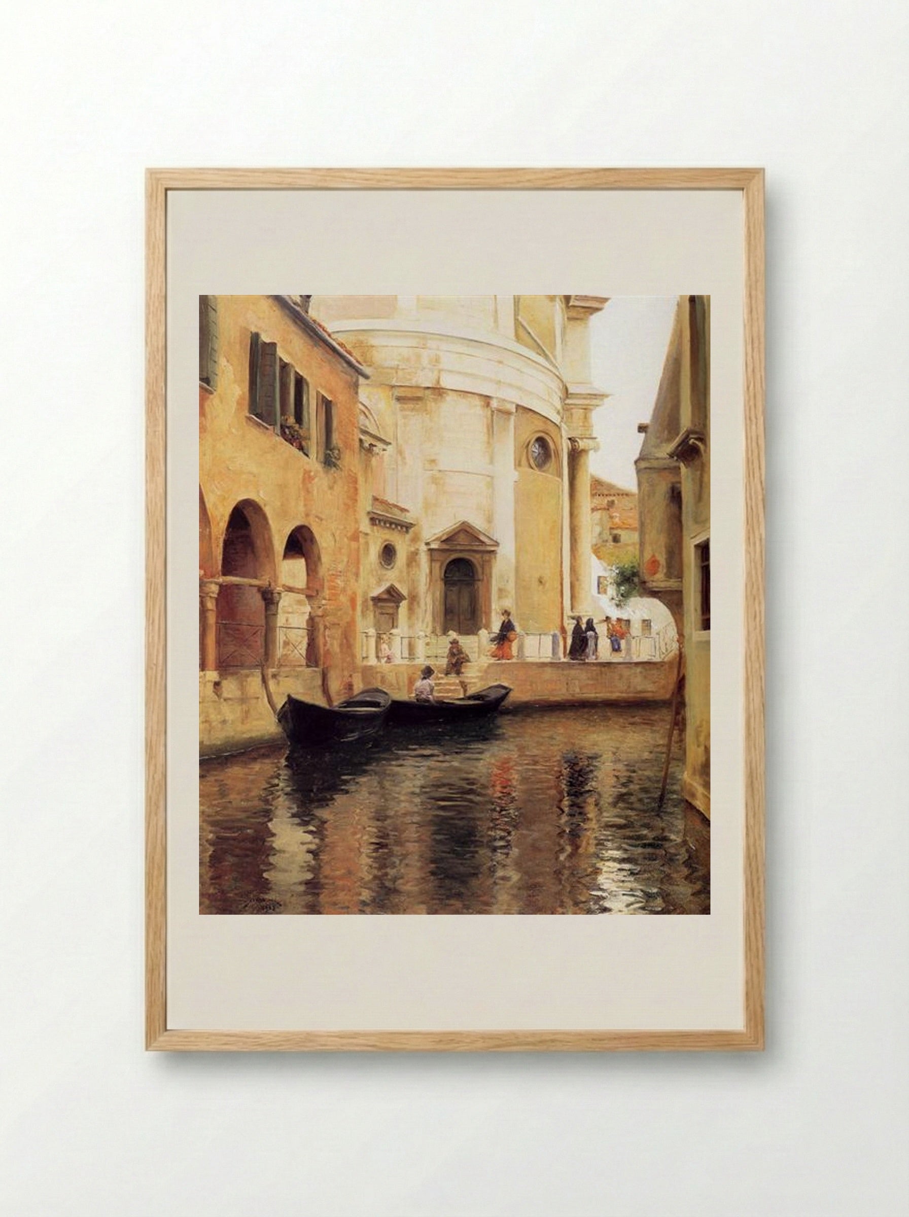 Rio della Maddalena - Julius LeBlanc Stewart - Framed Print Wood