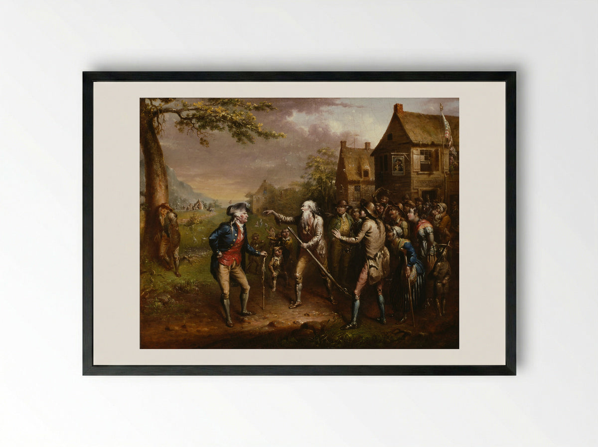 Rip Van Winkle - John Quidor - Framed Print Black