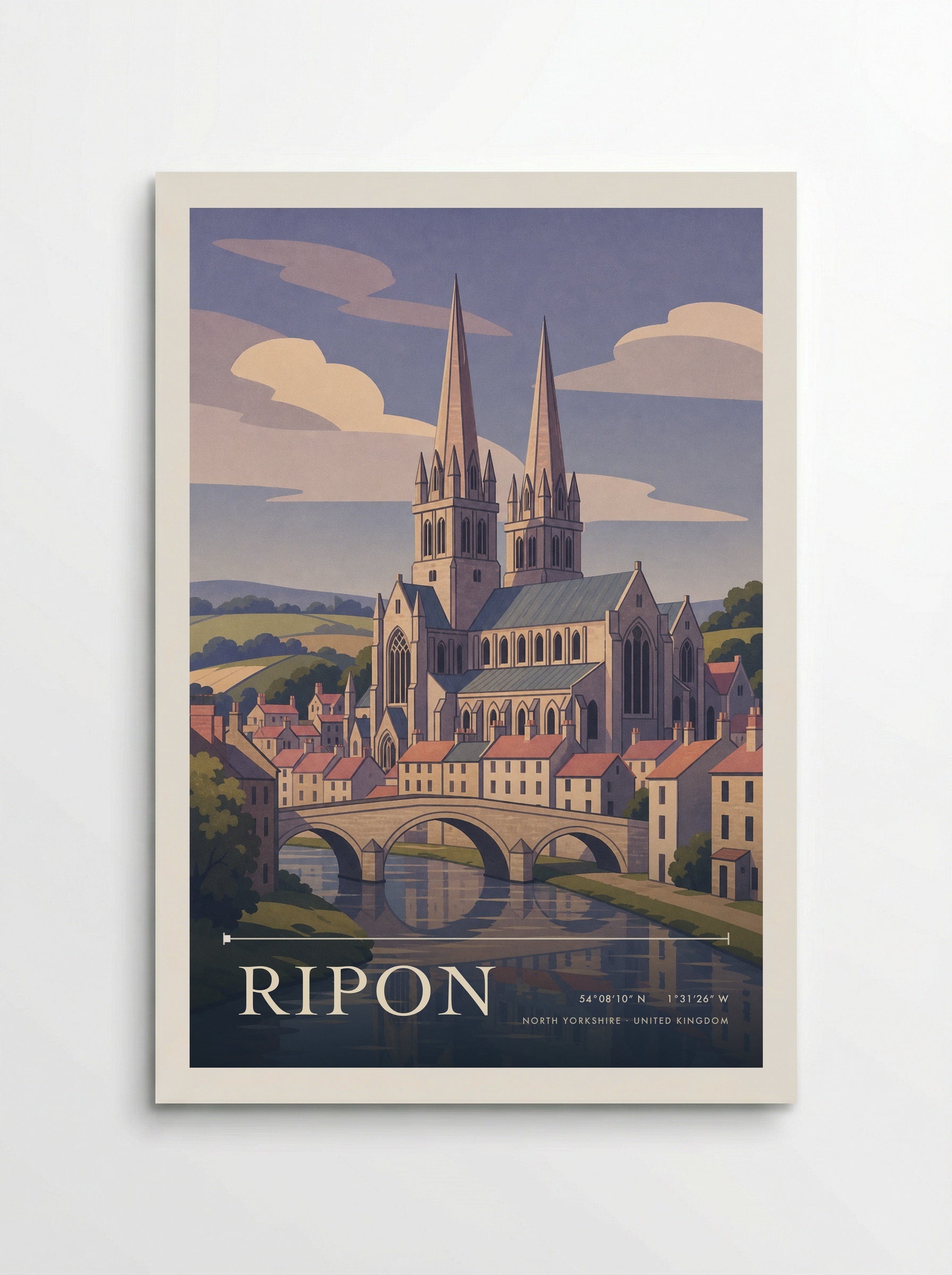 Ripon North Yorkshire United Kingdom Travel Poster - Poster