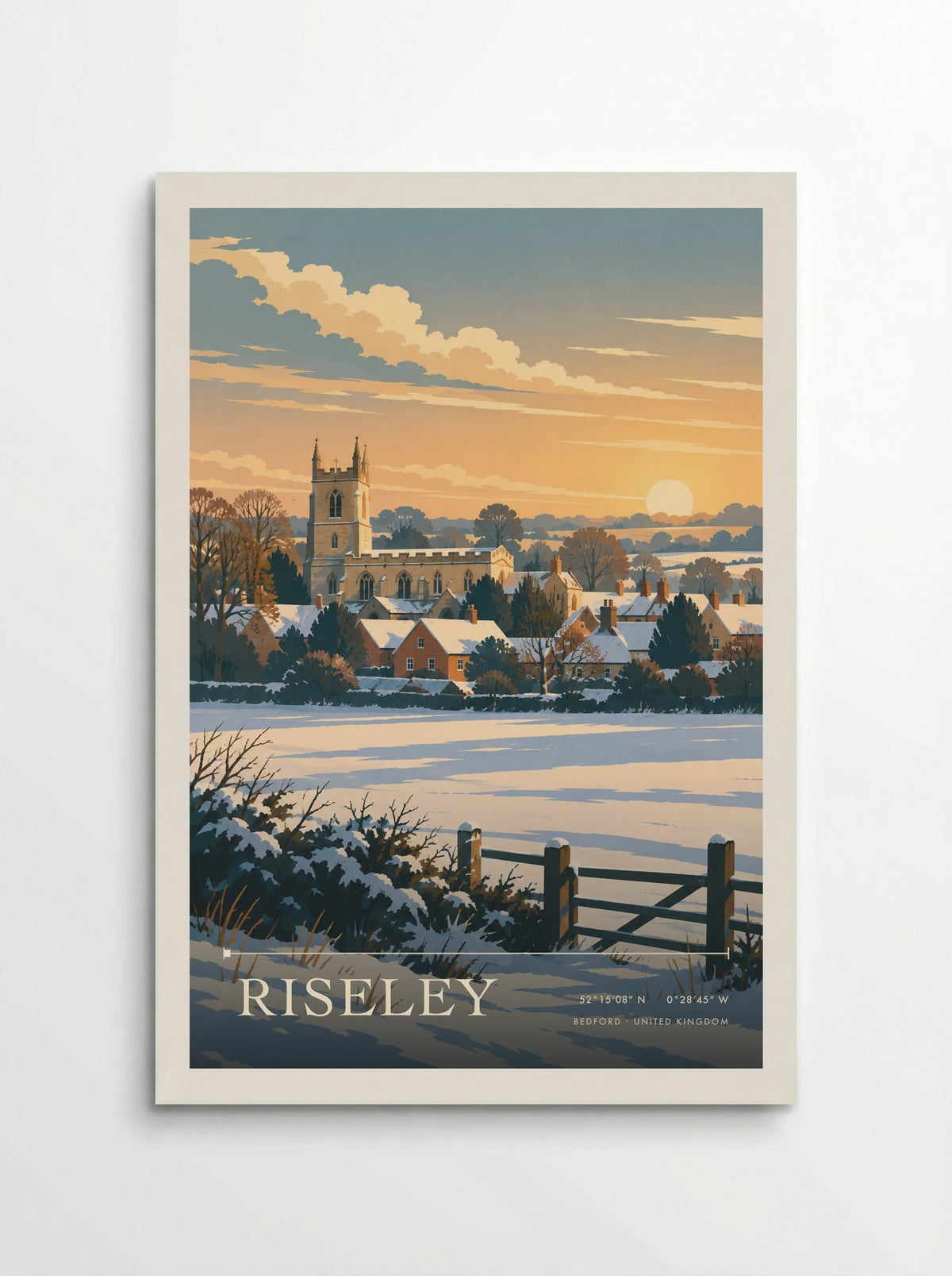 Riseley, Bedford | Travel Poster - Poster