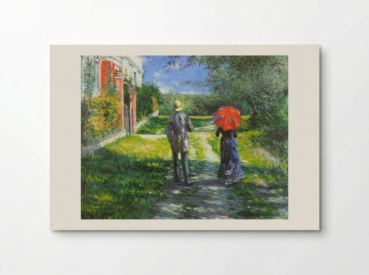 Rising Road - Gustave Caillebotte - Poster