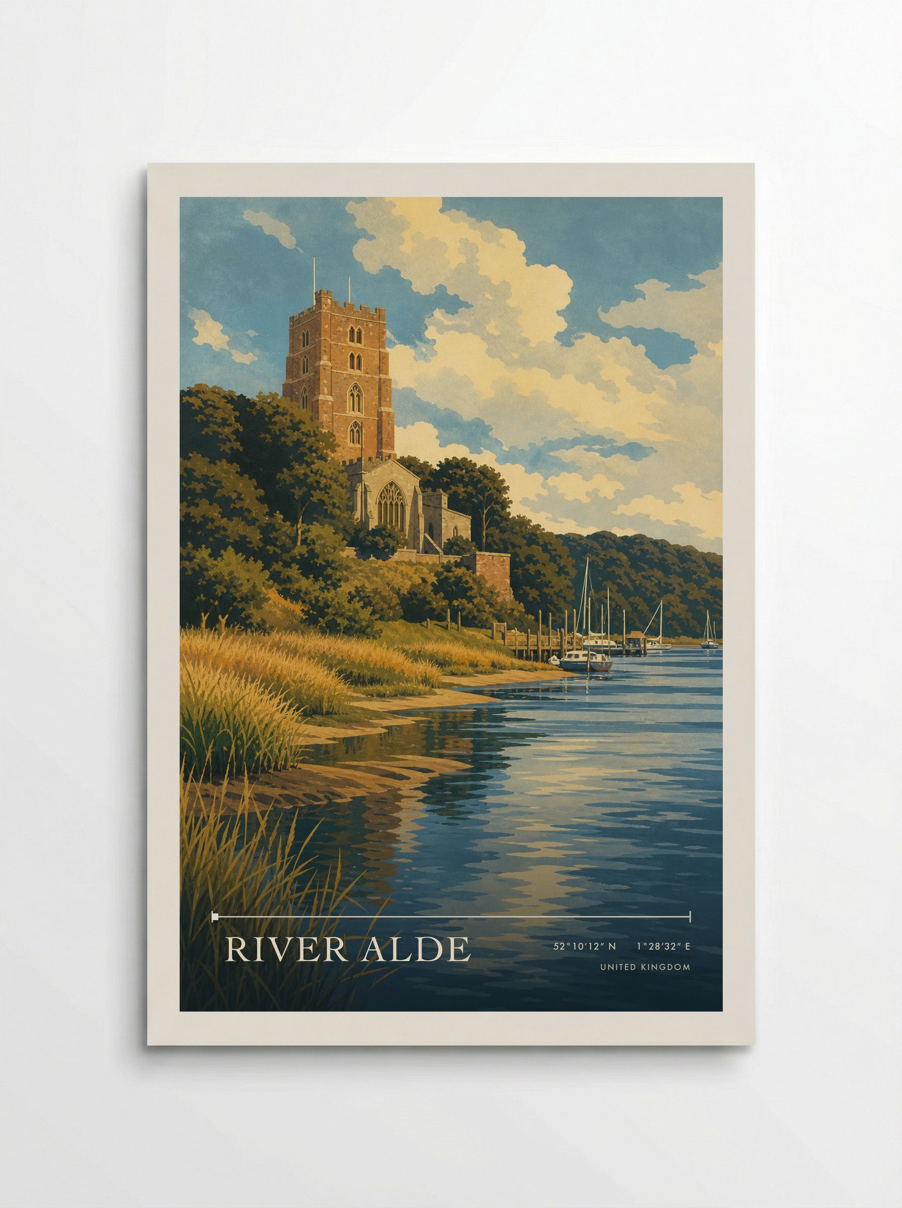 River Alde United Kingdom Travel Poster - Poster