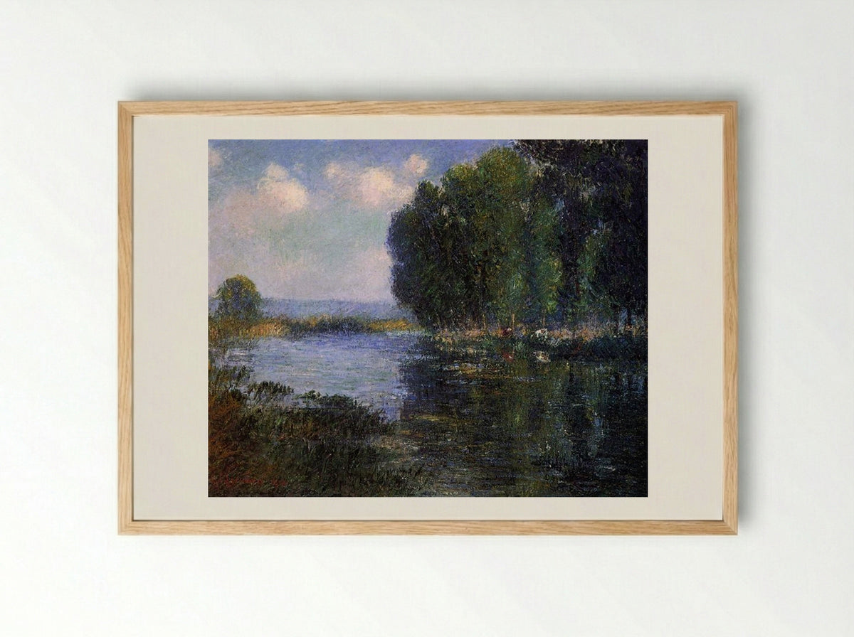 River Bend in Normandy - Gustave Loiseau - Framed Print Wood