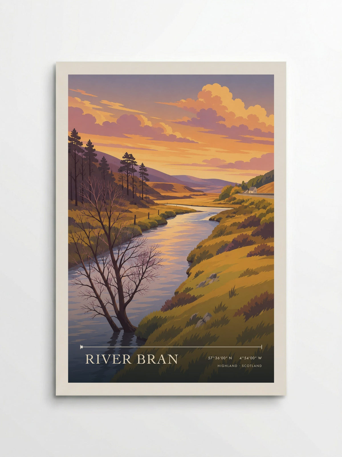 River Bran, Highland | Travel Poster - Poster