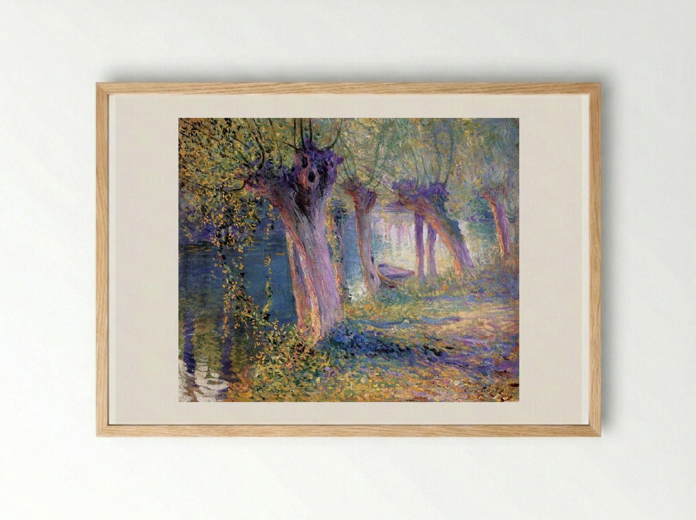River Epte, Giverny - Guy Rose - Framed Print Wood