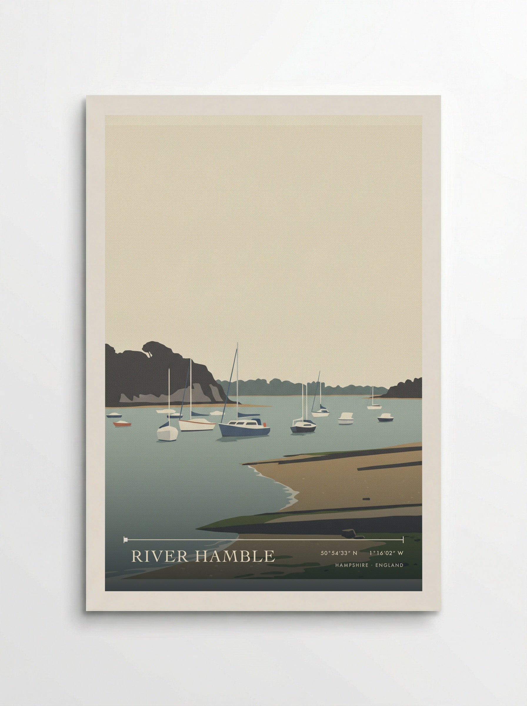 River Hamble Hampshire England Travel Poster - Poster