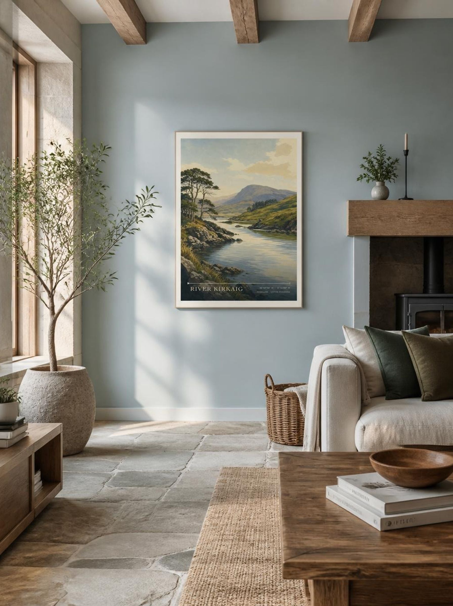 River Kirkaig Highland United Kingdom Travel Poster - Lifestyle