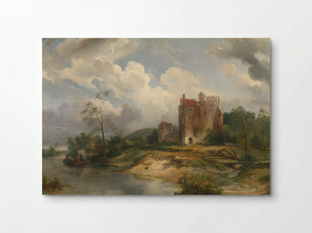 River Landscape with Ruin - Wijnand Nuijen - Poster