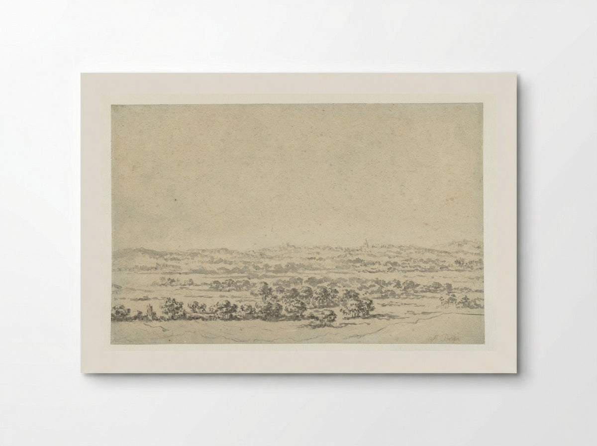 River Landscape with a Tower in the Distance - Abraham Jansz Begeyn - Poster