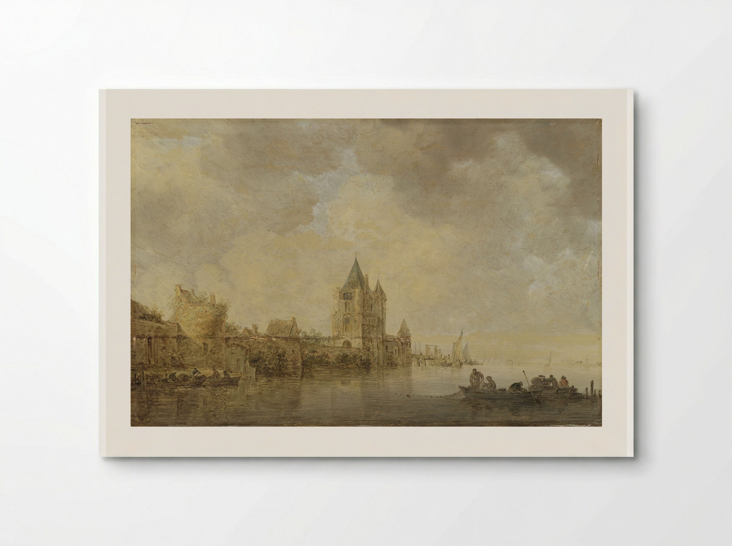 River Landscape - Jan van Goyen - Poster