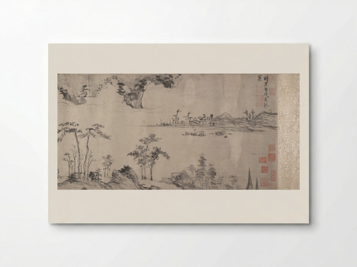 River Landscape - Xiang Yuanbian - Poster