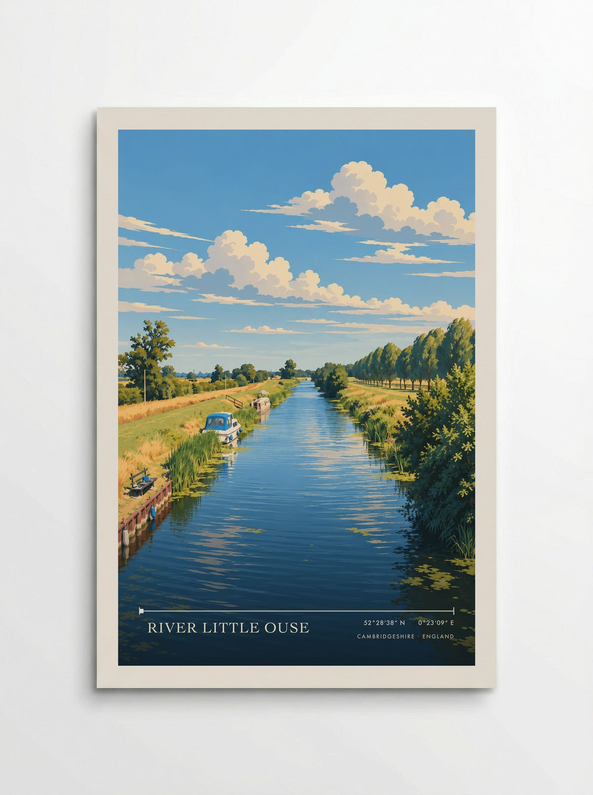 River Little Ouse, Cambridgeshire | Travel Poster - Poster