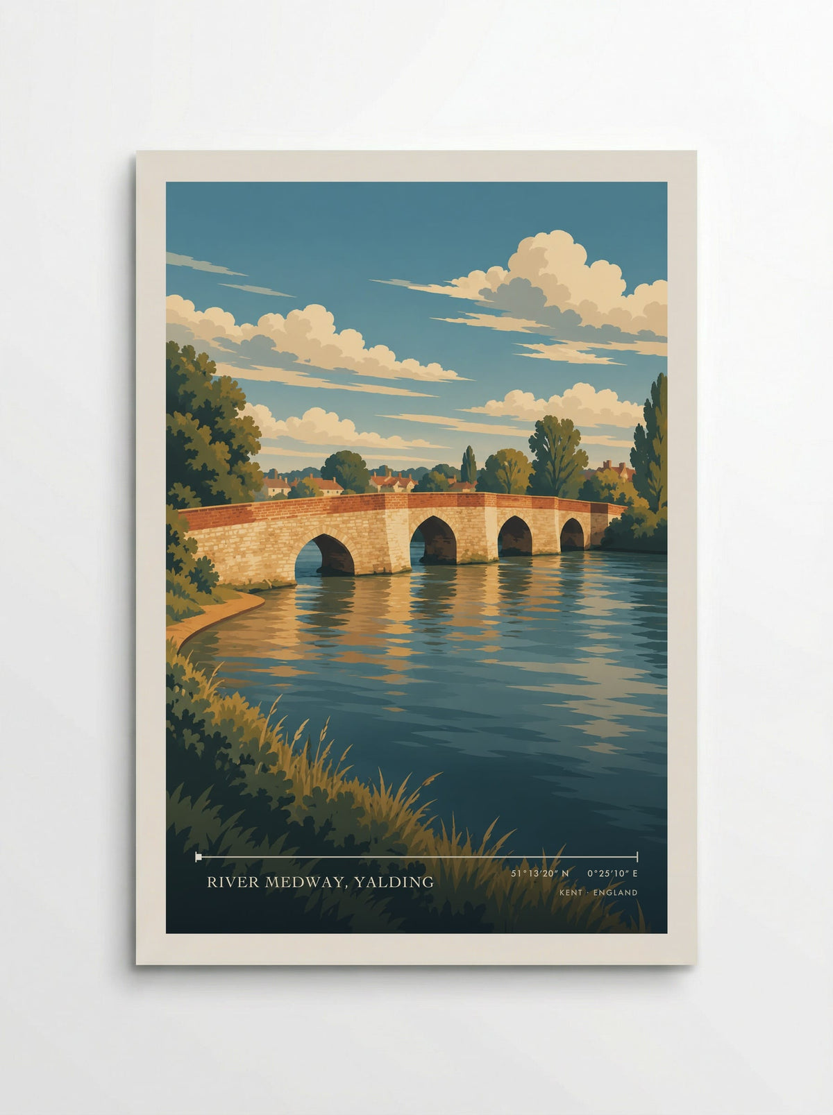 River Medway, Yalding, Kent | Travel Poster - Poster
