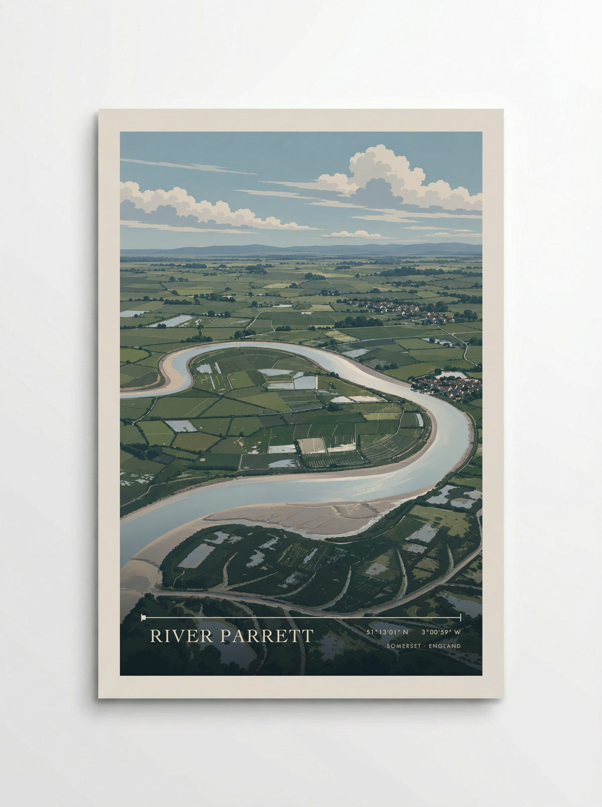 River Parrett, Somerset | Travel Poster - Poster