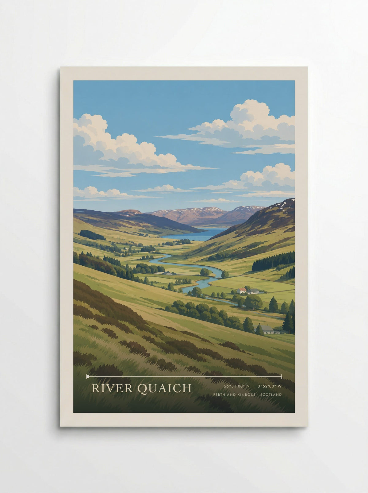 River Quaich, Perth and Kinross | Travel Poster - Poster