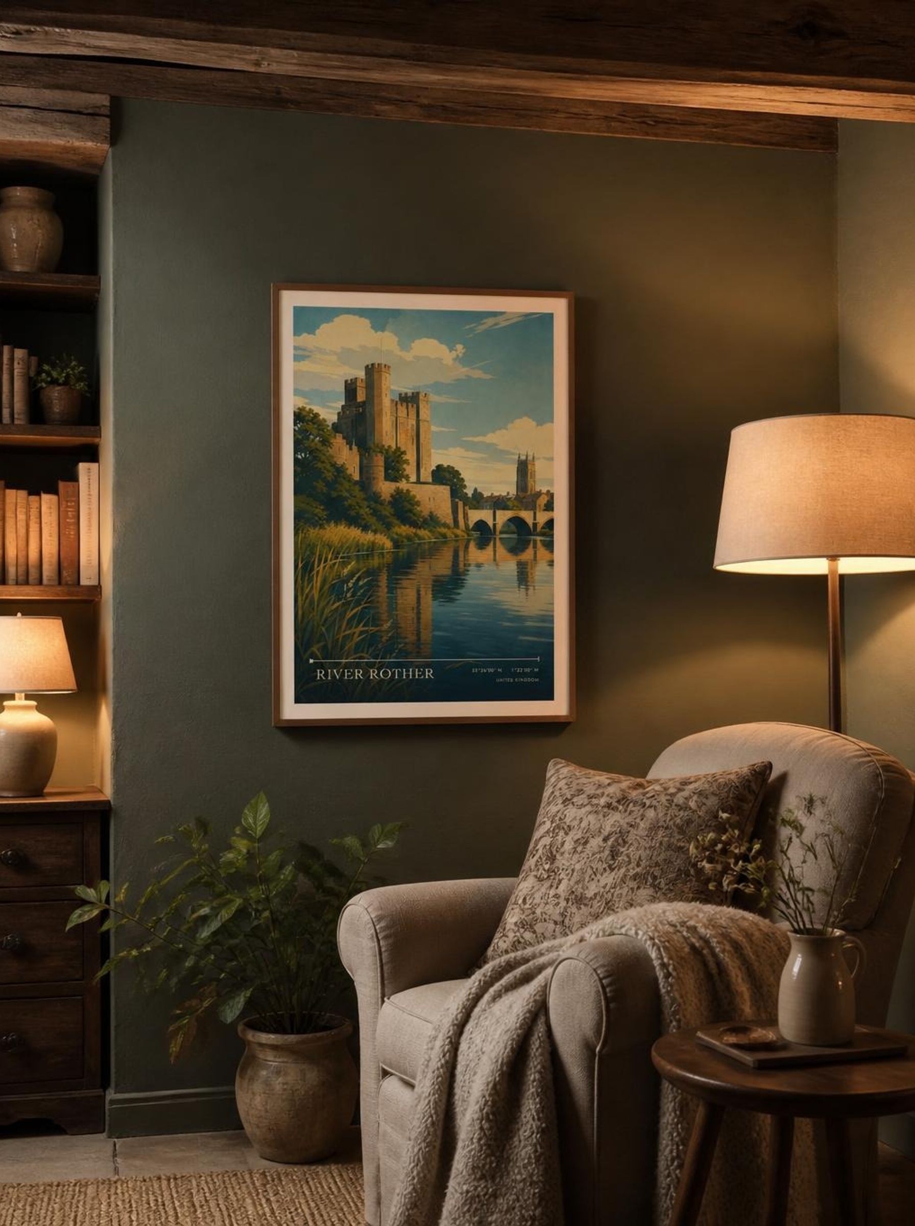 River Rother United Kingdom Travel Poster - Lifestyle