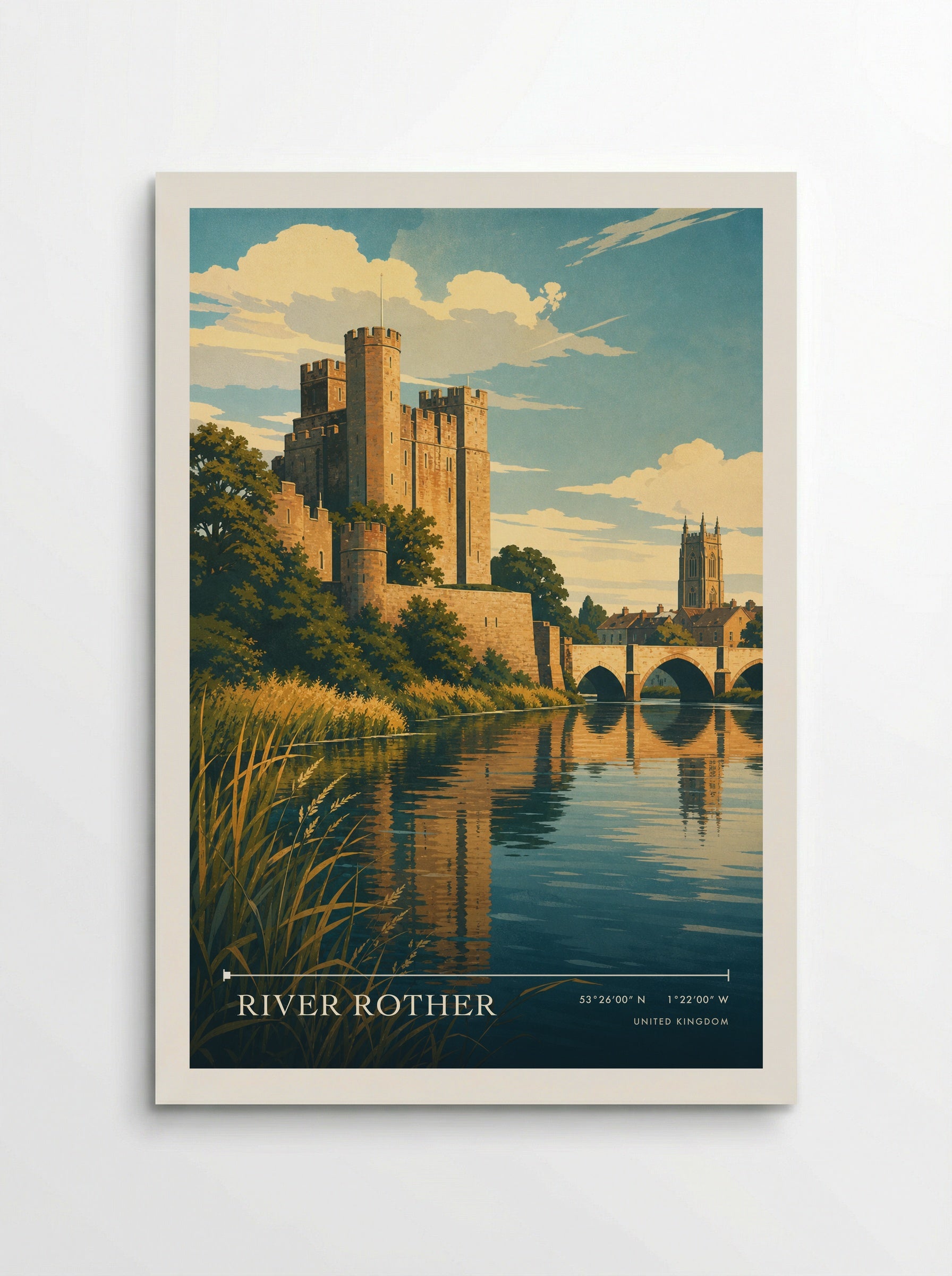 River Rother United Kingdom Travel Poster - Poster