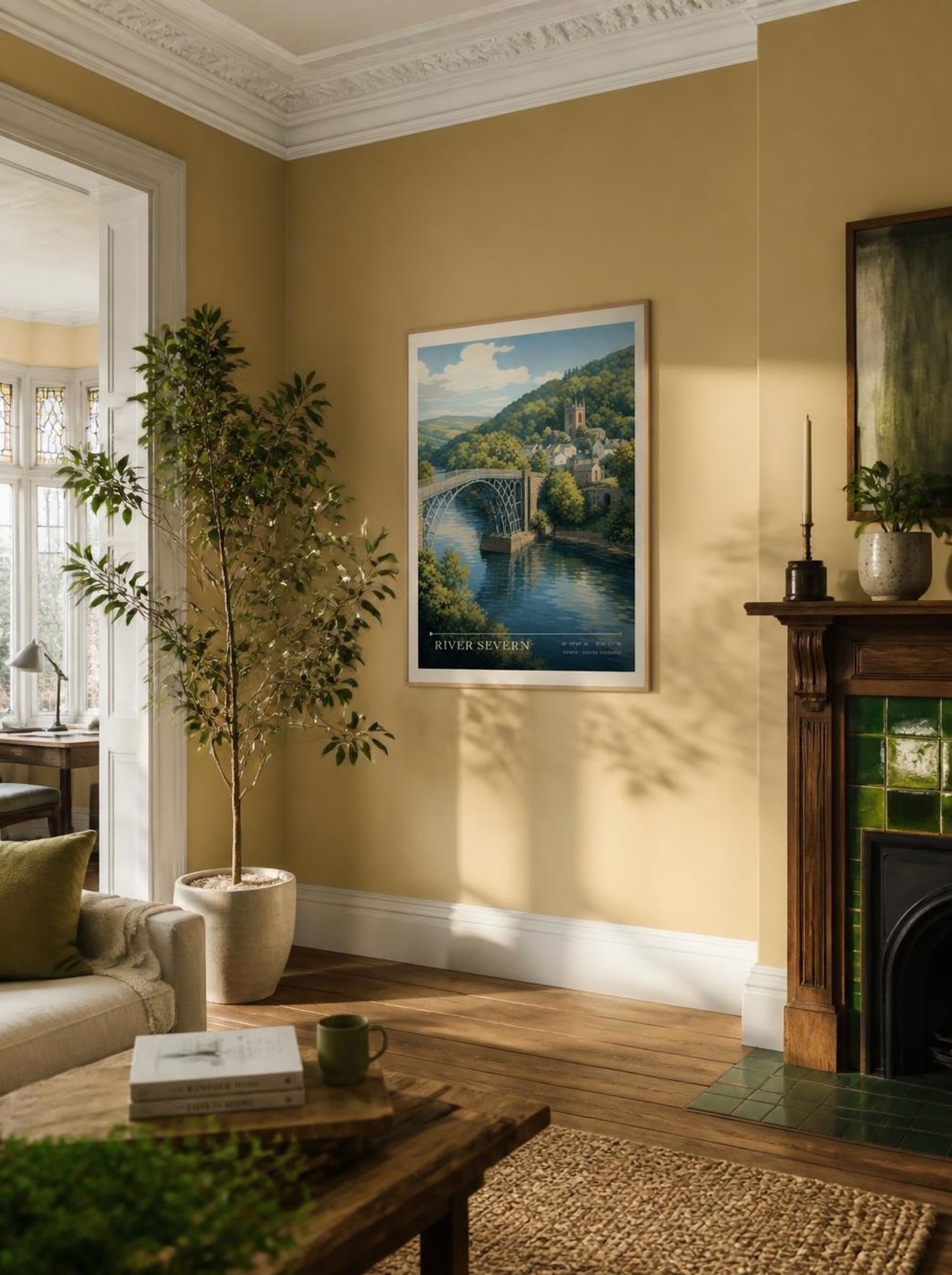 River Severn Powys United Kingdom Travel Poster - Lifestyle