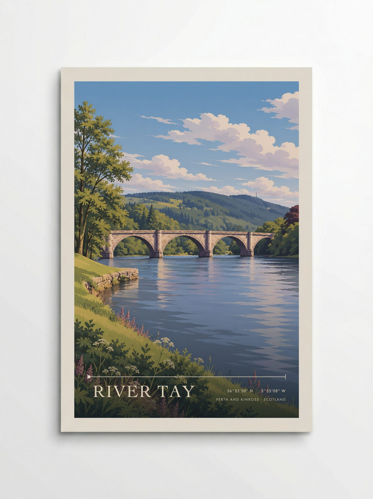 River Tay, Perth and Kinross | Travel Poster - Poster