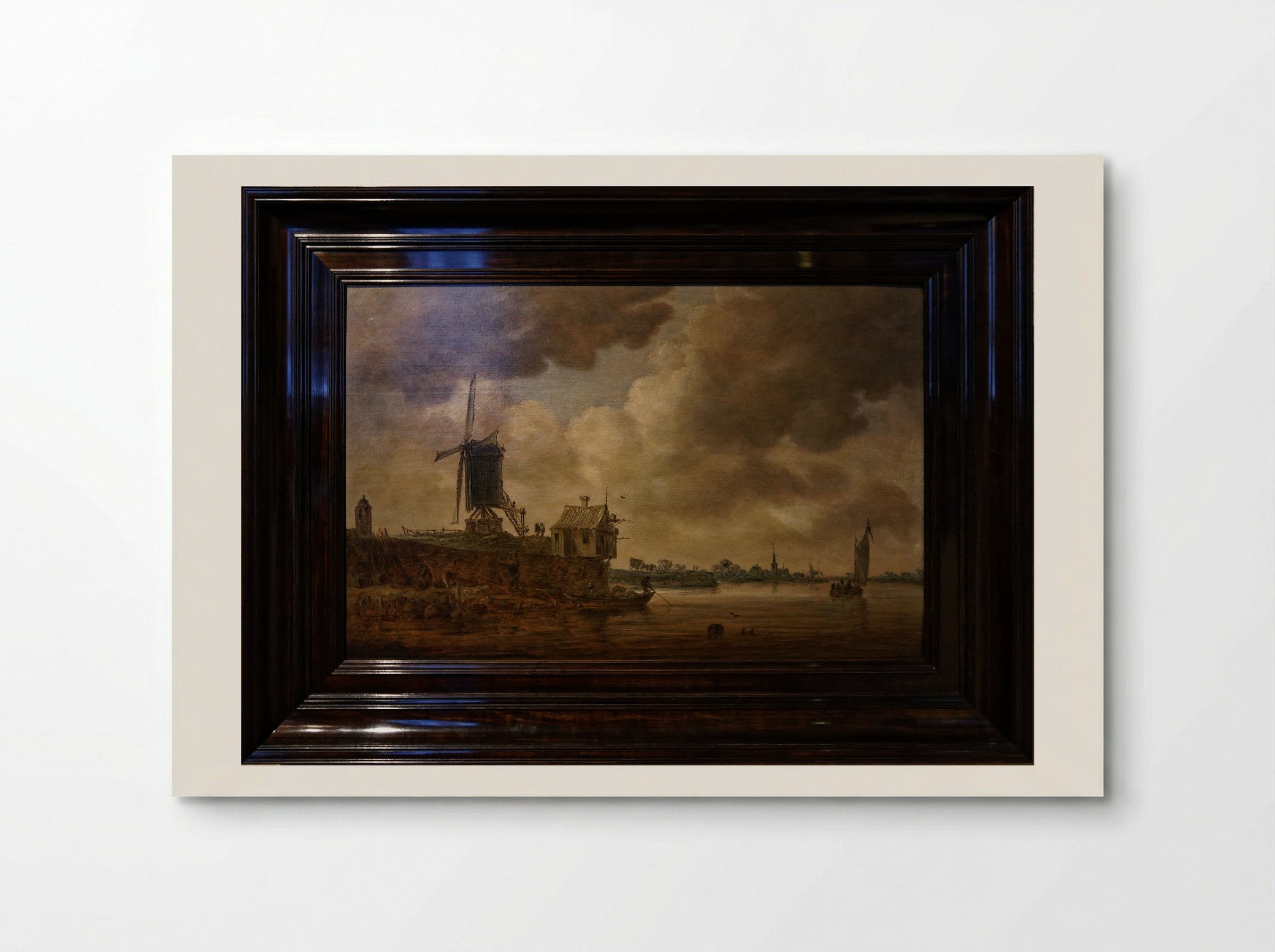 River View with a Village Church - Jan van Goyen - Poster