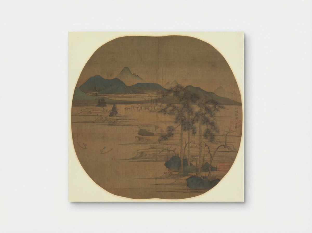 River Village: Fisherman's Joy - Zhao Mengfu - Poster
