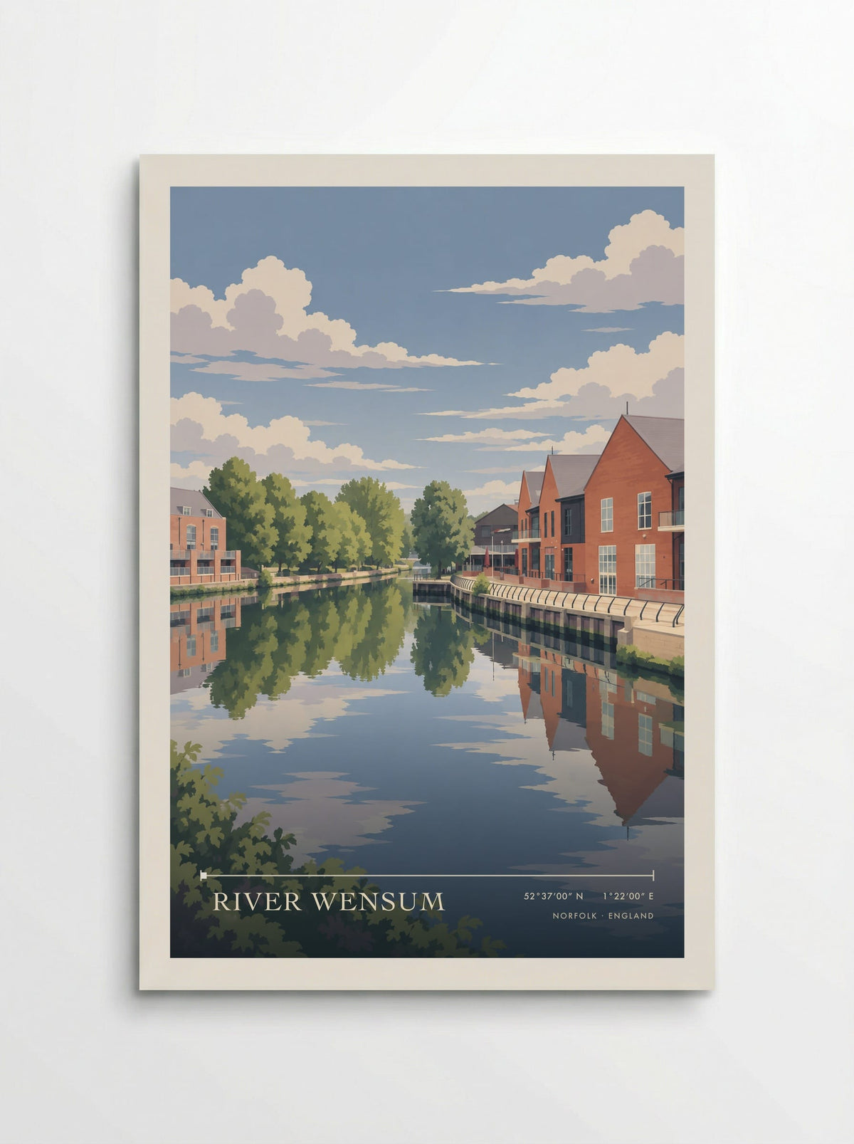 River Wensum, Norfolk | Travel Poster - Poster