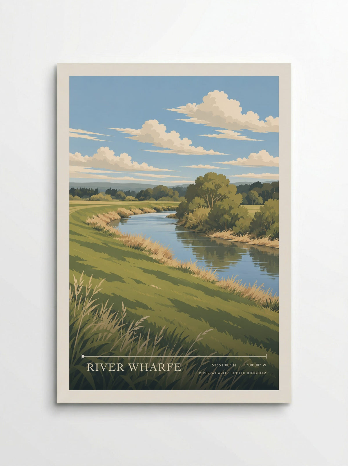 River Wharfe | Travel Poster - Poster