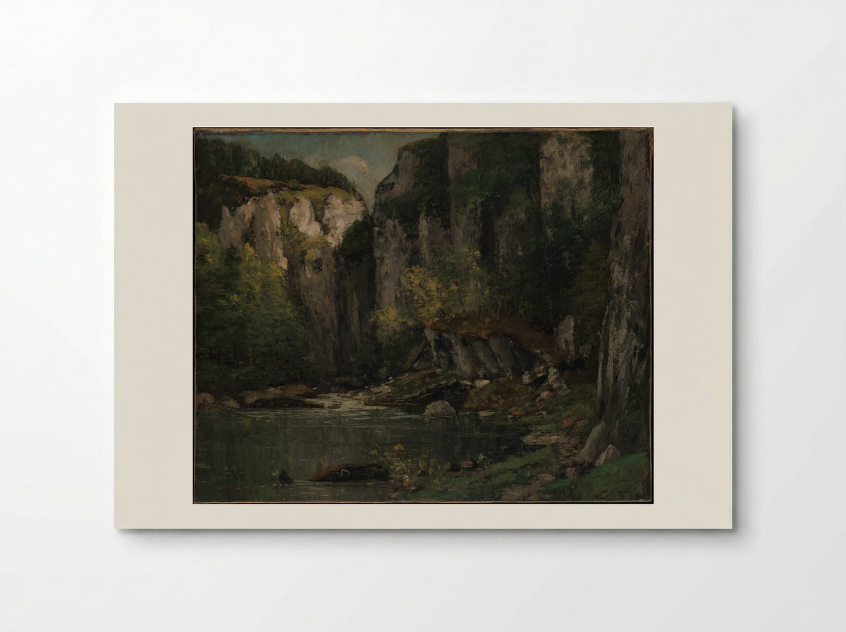 River and Rocks - Gustave Courbet - Poster