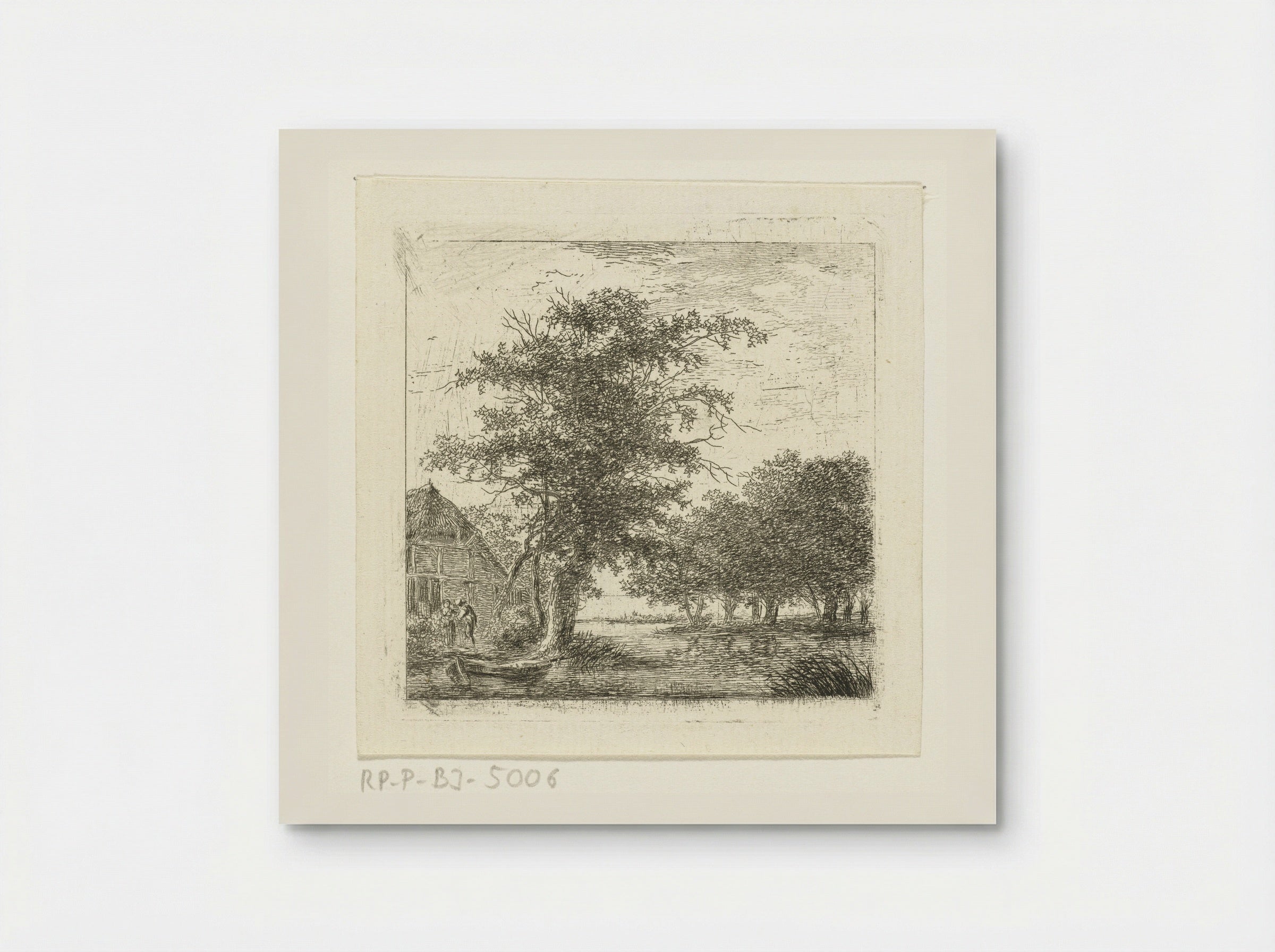 River in a Wooded Landscape - Hermanus van Brussel - Poster