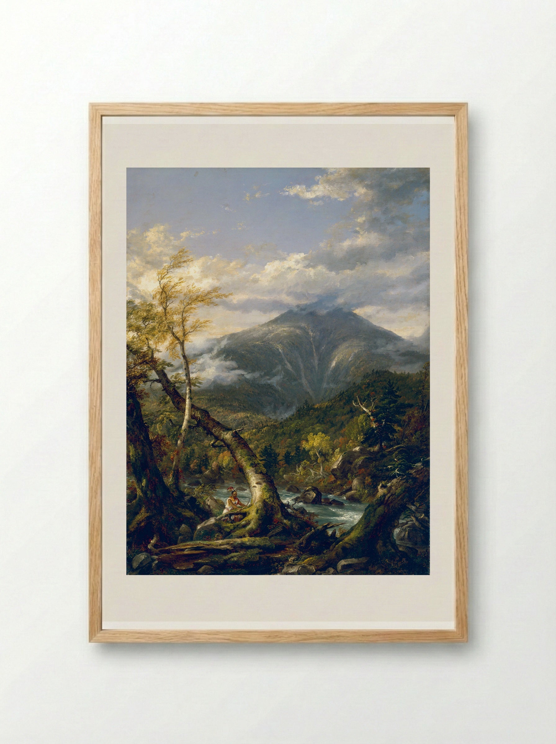 River in the Catskills - Thomas Cole - Framed Print Wood