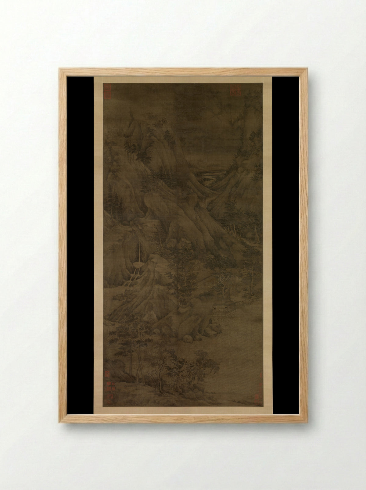Riverbank - Dong Yuan - Framed Print Wood