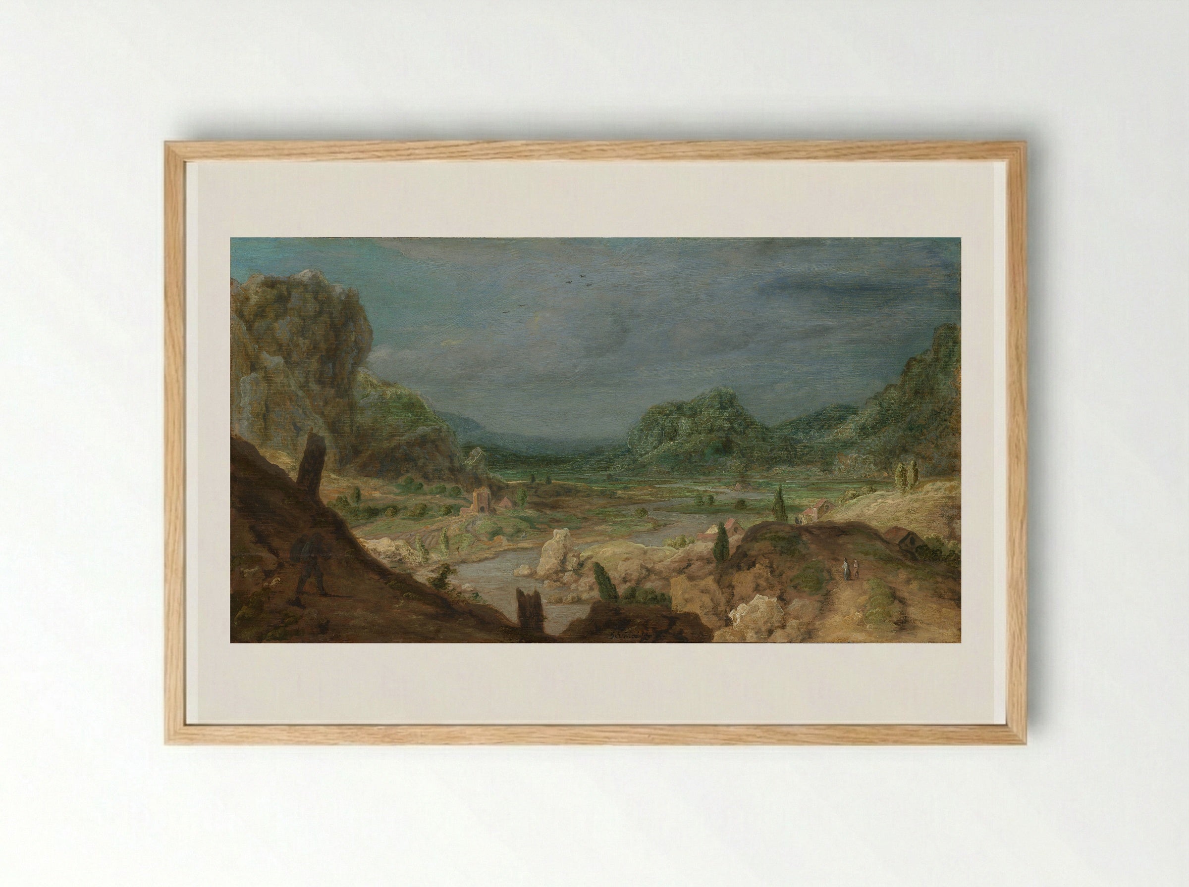 Rivierdal (River Valley) - Hercules Segers - Framed Print Wood