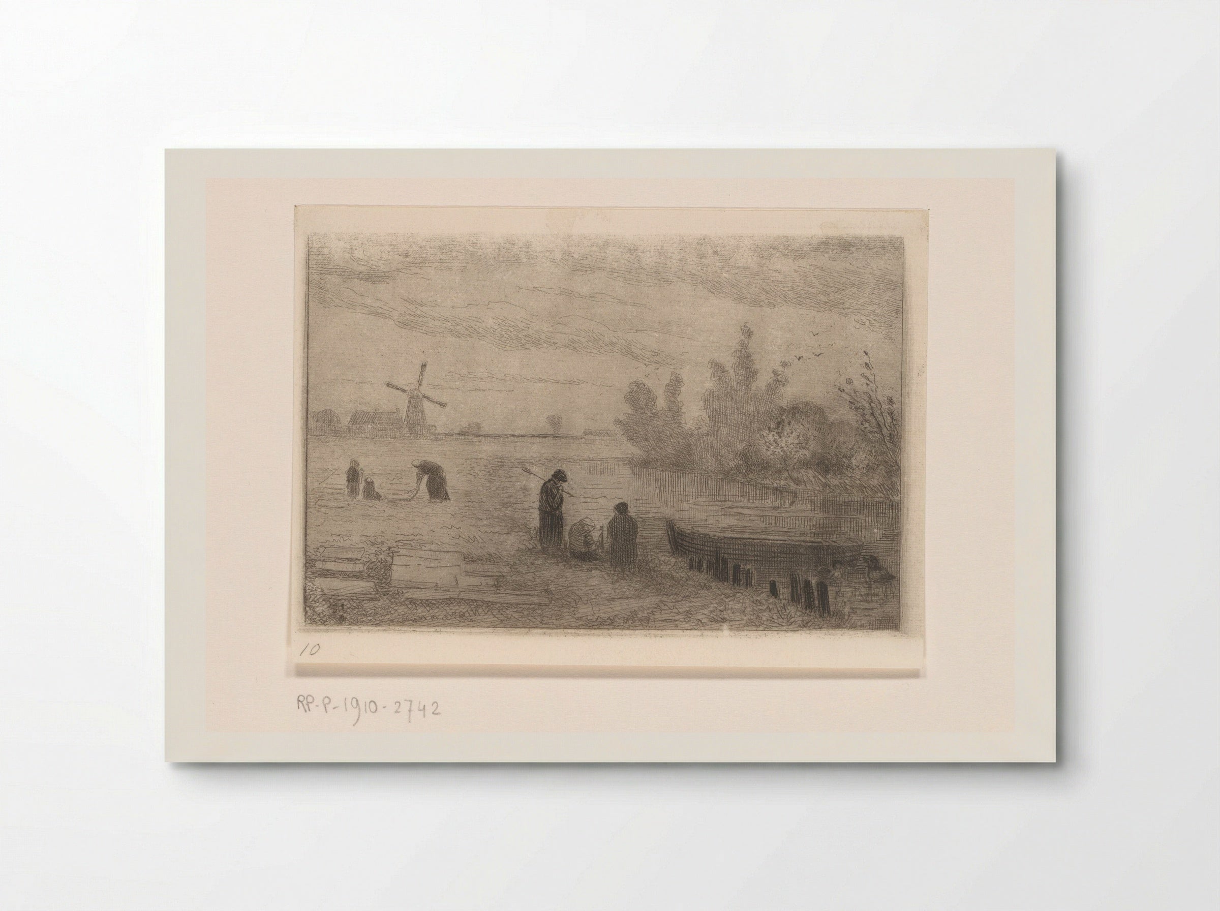 Riviergezicht bij Nordhorn - Carel Nicolaas Storm van 's-Gravesande - Poster