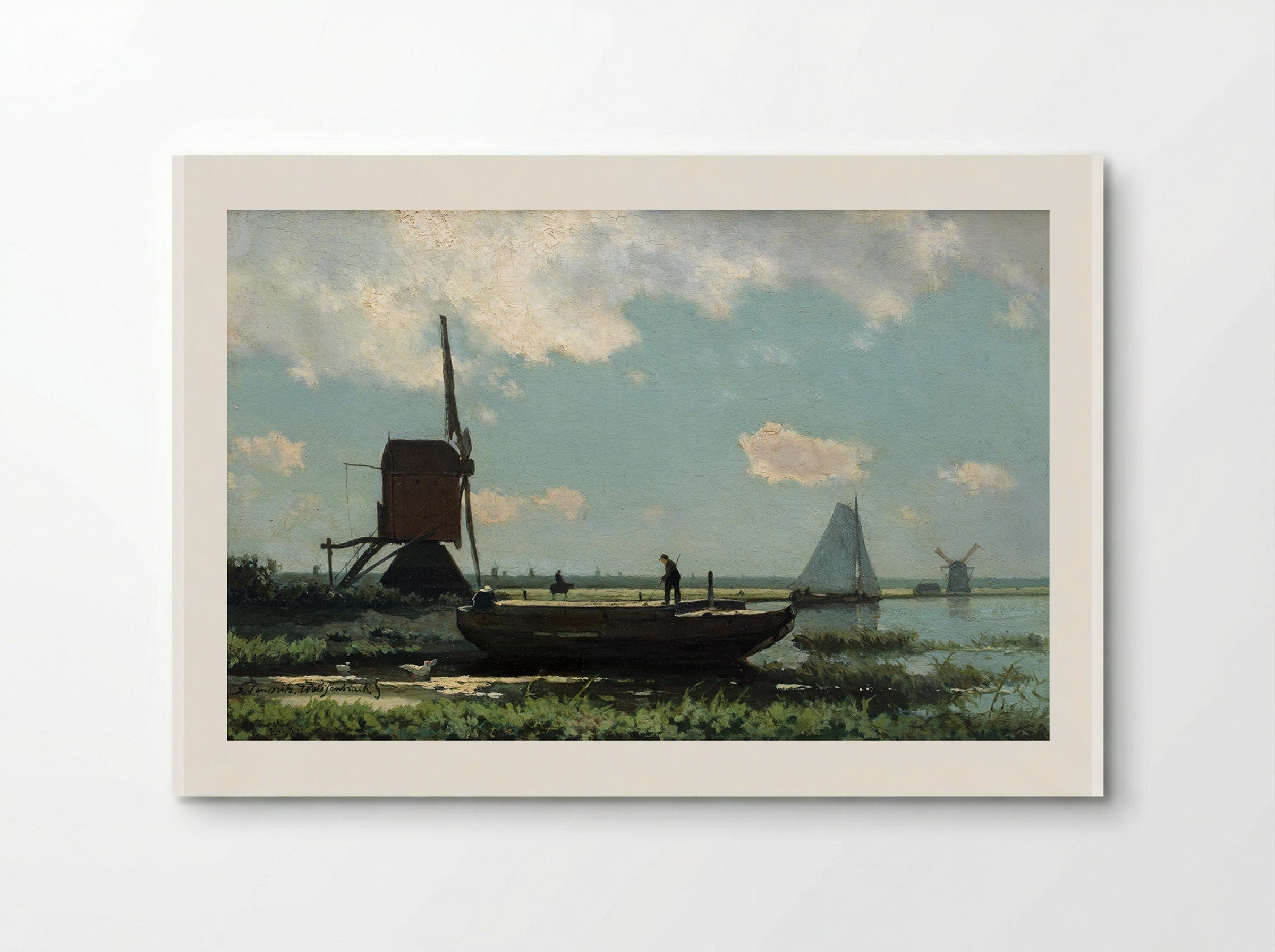 Rivierlandschap - Jan Hendrik Weissenbruch - Poster