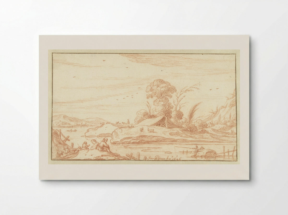 Rivierlandschap - Jacob Symonsz Pynas - Poster