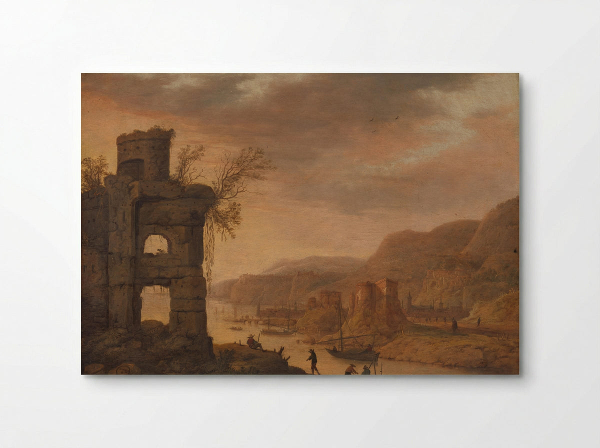 Rivierlandschap - Dirck Verhaert - Poster