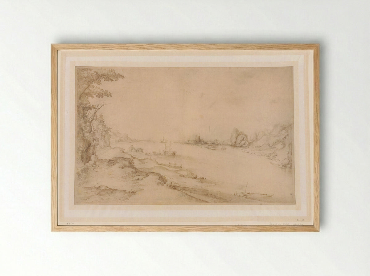 Riviermond - Gerard van der Horst - Framed Print Wood