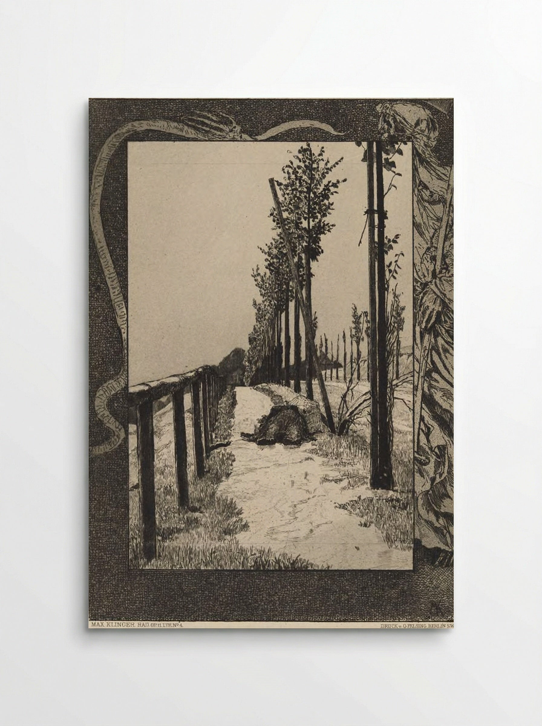 Road, from the portfolio On Death, Part One, Opus XI - Max Klinger - Poster