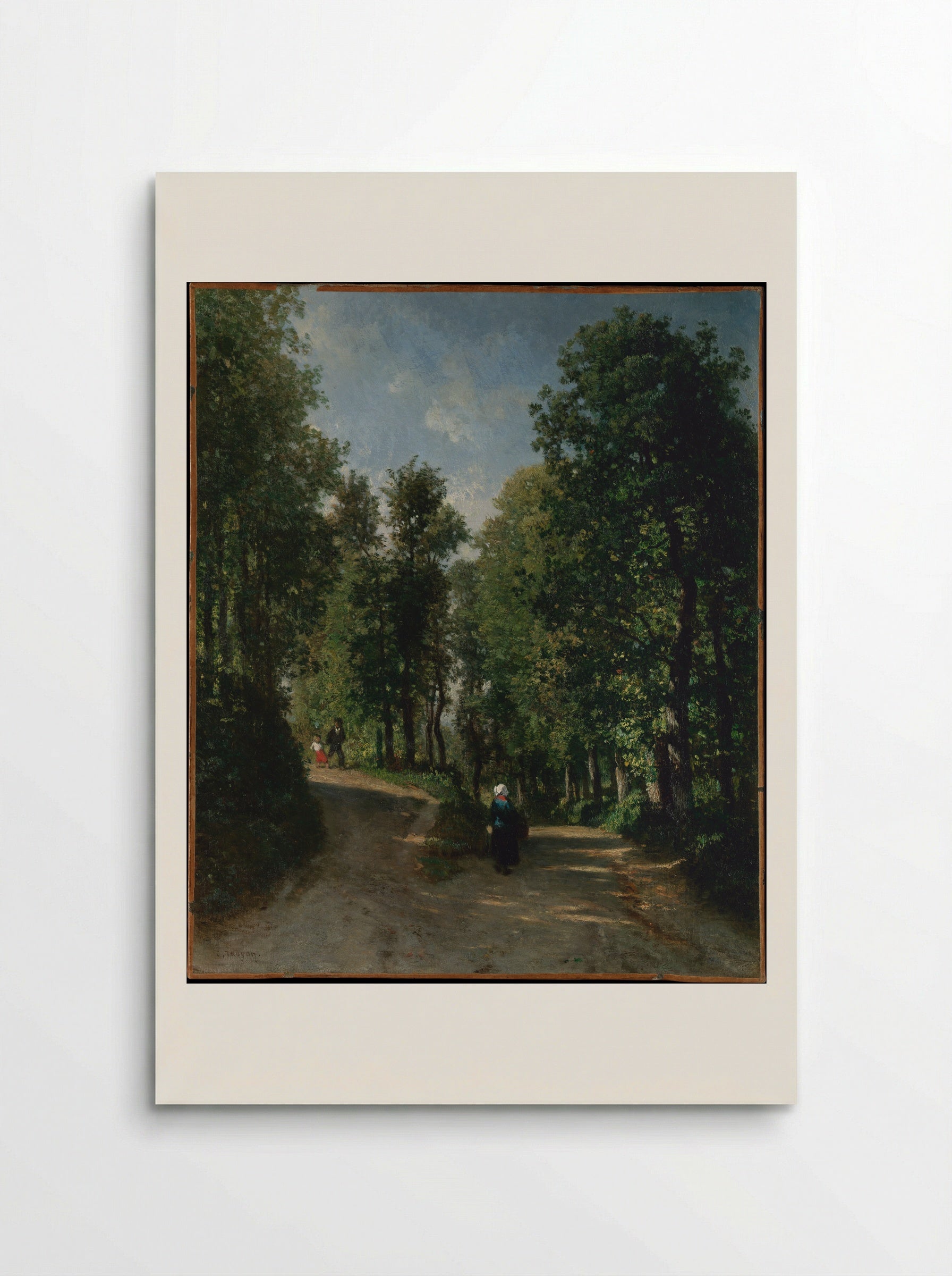 Road in the Woods - Constant Troyon - Poster