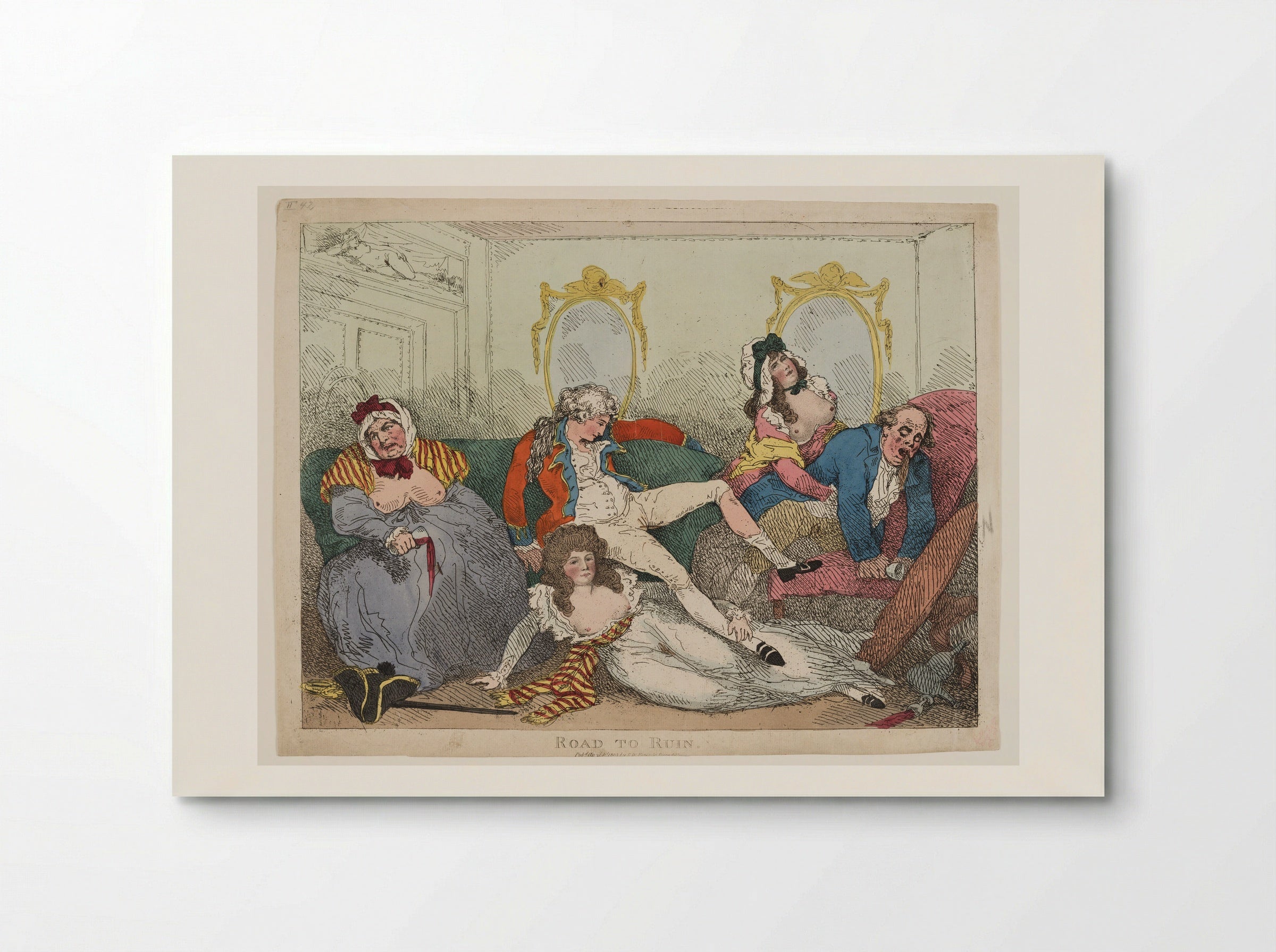 Road to Ruin - Thomas Rowlandson - Poster