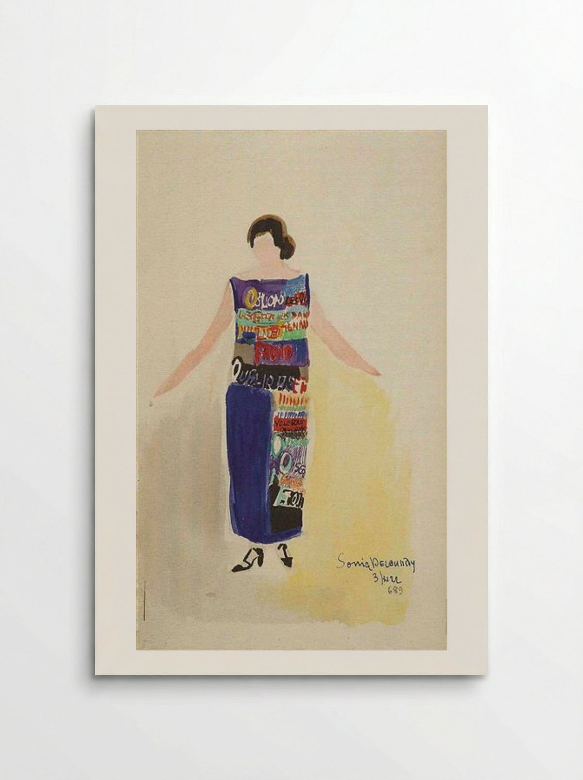 Robe Poème, Oublions Les Oiseaux… - Sonia Delaunay - Poster