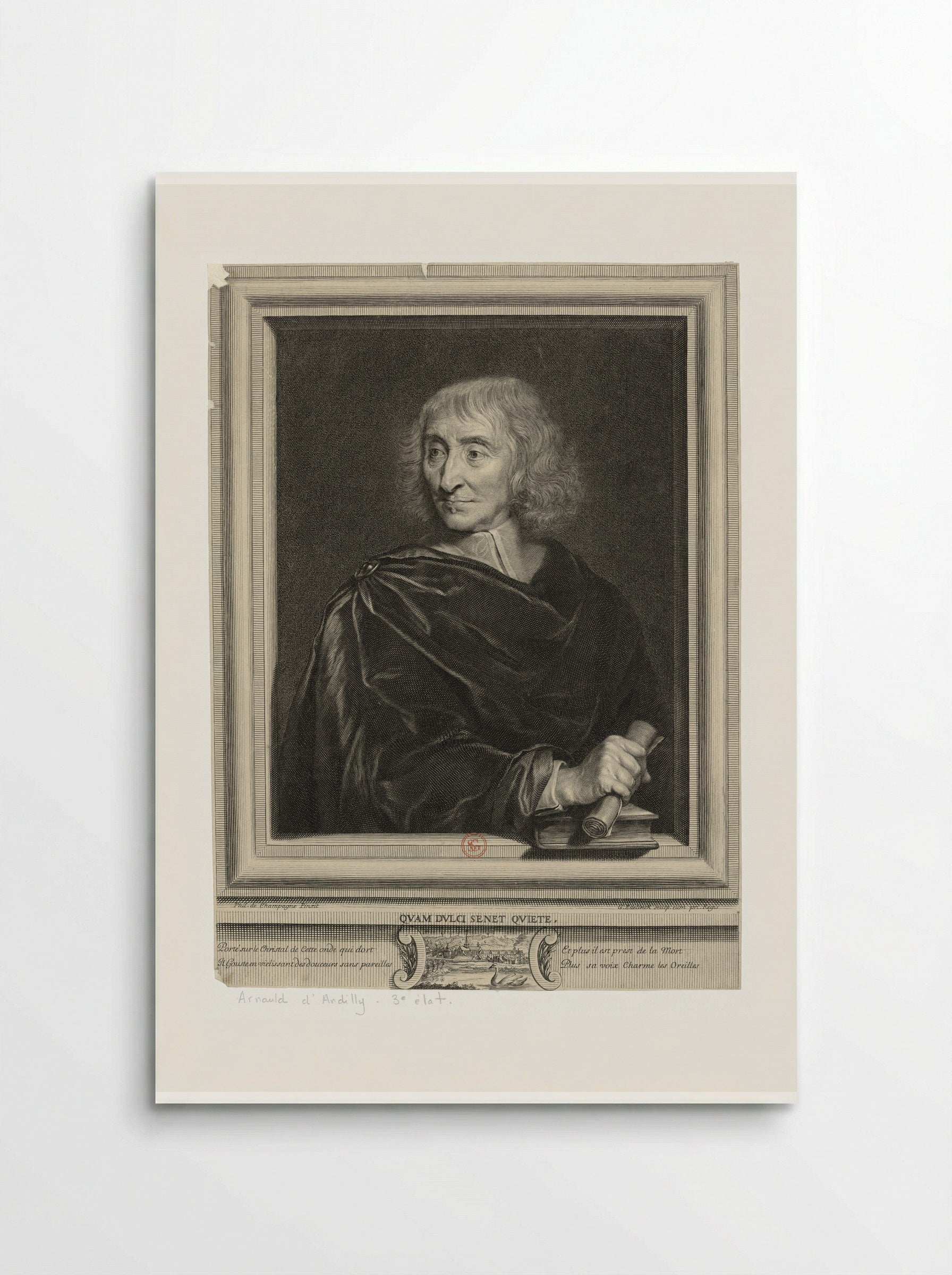 Robert Arnauld d'Andilly - Gérard Edelinck - Poster